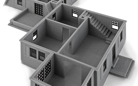 3D Printed Architectural Model Cape Cod 1