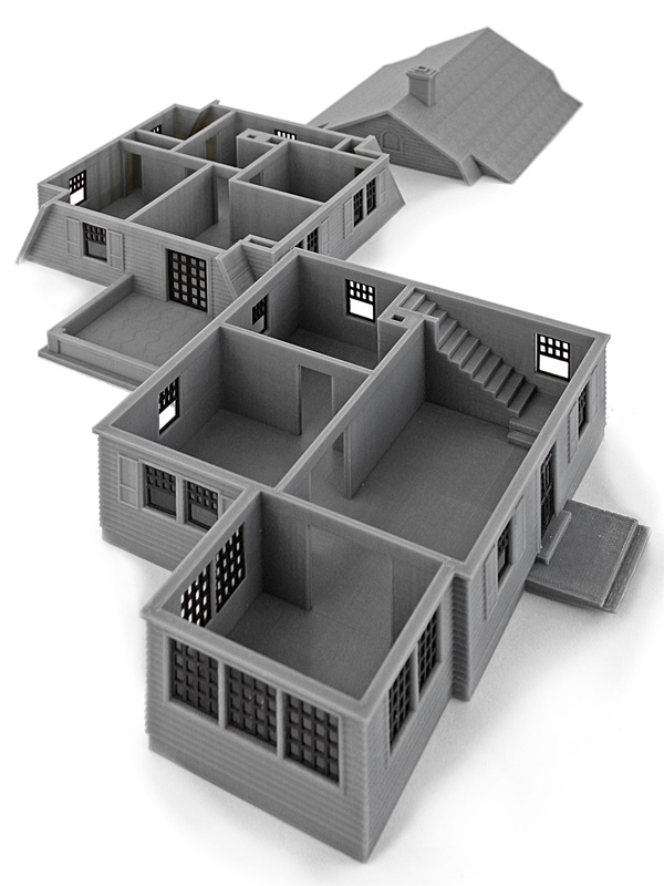 3D Printed Architectural Model Cape Cod 1