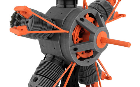 3D Printed Radial Engine 1