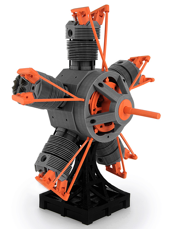 3D Printed Radial Engine 1