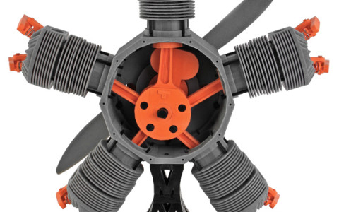 3D Printed Radial Engine 6